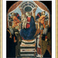 Wall Frame Gold, Matted - Madonna and Child Enthroned with Saints and Angels by Museum Art