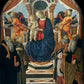 Wall Frame Gold, Matted - Madonna and Child Enthroned with Saints and Angels by Museum Art