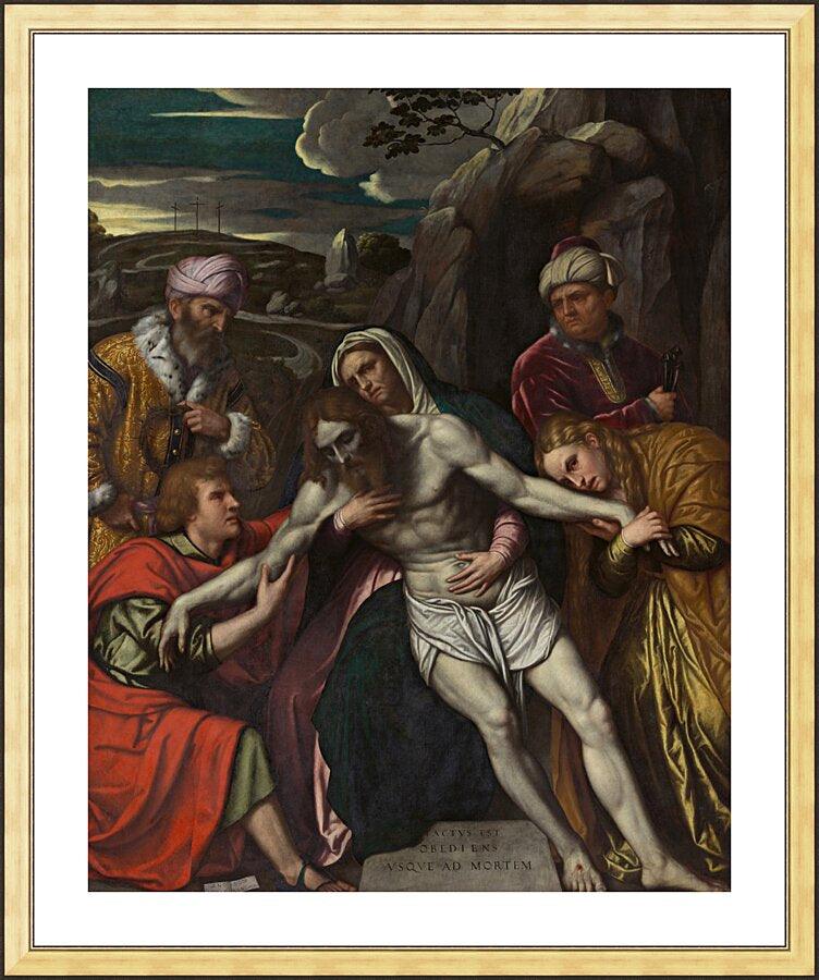 Wall Frame Gold, Matted - Entombment by Museum Art - Trinity Stores