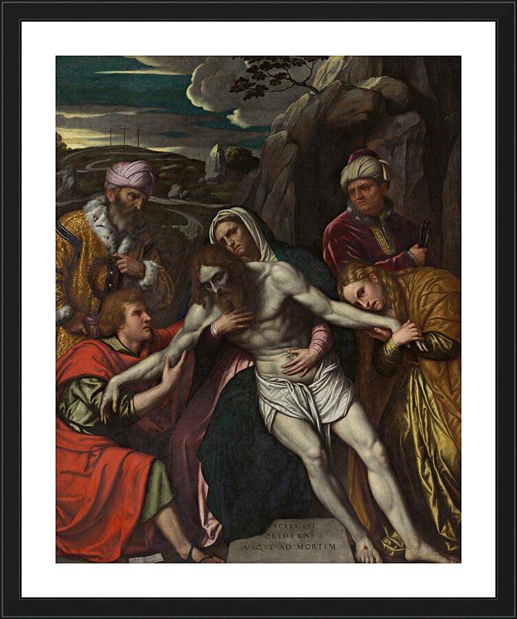 Wall Frame Black, Matted - Entombment by Museum Art - Trinity Stores