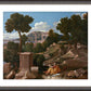 Wall Frame Espresso, Matted - St. John the Evangelist on Patmos by Museum Art - Trinity Stores