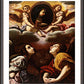 Wall Frame Espresso, Matted - Flying and Adoring Angels by Museum Art - Trinity Stores