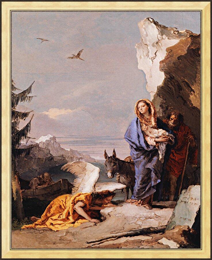 Wall Frame Gold - Flight into Egypt by Museum Art