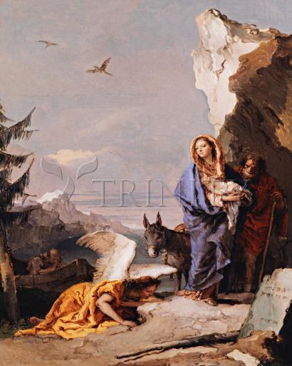 Wall Frame Espresso, Matted - Flight into Egypt by Museum Art