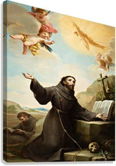Canvas Print - St. Francis of Assisi Receiving Stigmata by Museum Art