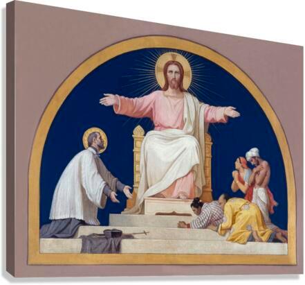 Canvas Print - St. Francis Xavier Presenting to Christ People He Converted by Museum Art - Trinity Stores