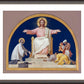 Wall Frame Espresso, Matted - St. Francis Xavier Presenting to Christ People He Converted by Museum Art