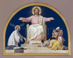 Acrylic Print - St. Francis Xavier Presenting to Christ People He Converted by Museum Art