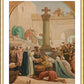 Wall Frame Gold, Matted - St. Genevieve Distributing Bread to Poor During Siege of Paris by Museum Art - Trinity Stores