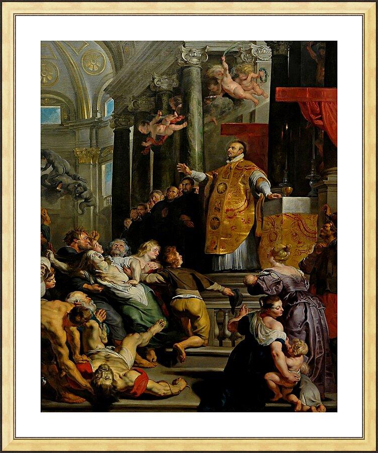 Wall Frame Gold, Matted - Glory of St. Ignatius of Loyola by Museum Art - Trinity Stores