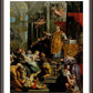 Wall Frame Espresso, Matted - Glory of St. Ignatius of Loyola by Museum Art - Trinity Stores