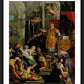 Wall Frame Black, Matted - Glory of St. Ignatius of Loyola by Museum Art - Trinity Stores