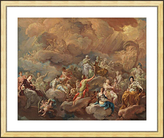 Wall Frame Gold, Matted - Glory of Saints by Museum Art