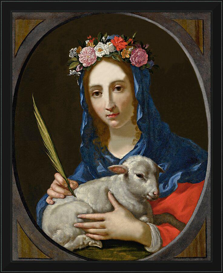 Wall Frame Black - St. Agnes by Museum Art – Trinity Stores