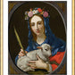 Wall Frame Gold, Matted - St. Agnes by Museum Art - Trinity Stores