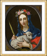 Wall Frame Gold - St. Agnes by Museum Art