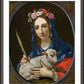 Wall Frame Espresso, Matted - St. Agnes by Museum Art