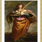 Wall Frame Gold, Matted - St. Agnes by Museum Art - Trinity Stores