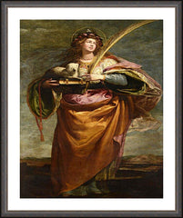Wall Frame Espresso - St. Agnes by Museum Art