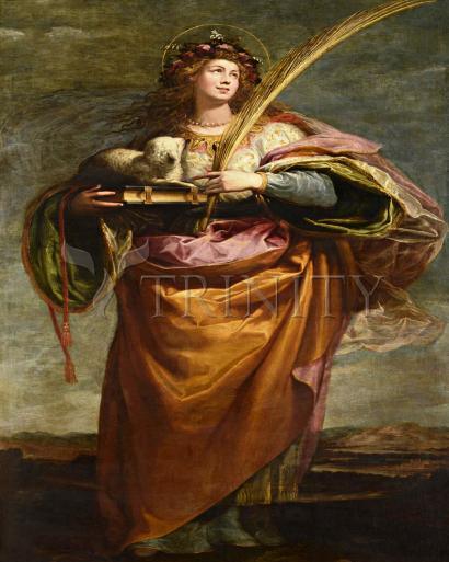 Canvas Print - St. Agnes by Museum Art - Trinity Stores