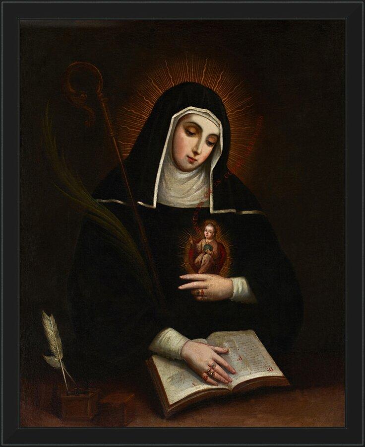 Wall Frame Black - St. Gertrude by Museum Art - Trinity Stores