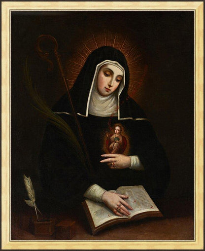 Wall Frame Gold - St. Gertrude by Museum Art - Trinity Stores