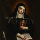 Wall Frame Gold, Matted - St. Gertrude by Museum Art - Trinity Stores