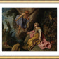 Wall Frame Gold, Matted - Hagar and Angel by Museum Art - Trinity Stores