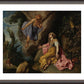 Wall Frame Espresso, Matted - Hagar and Angel by Museum Art - Trinity Stores