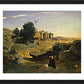 Wall Frame Black, Matted - Hagar in the Wilderness by Museum Art