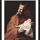 Wall Frame Black, Matted - St. Simeon Holding Christ Child by Museum Art