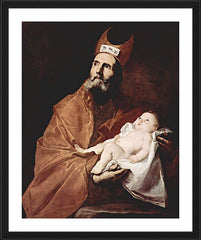 Wall Frame Black - St. Simeon Holding Christ Child by Museum Art