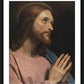 Wall Frame Black, Matted - Head of Christ by Museum Art - Trinity Stores