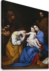 Canvas Print - Holy Family with Sts. Anne and Catherine of Alexandria by Museum Art