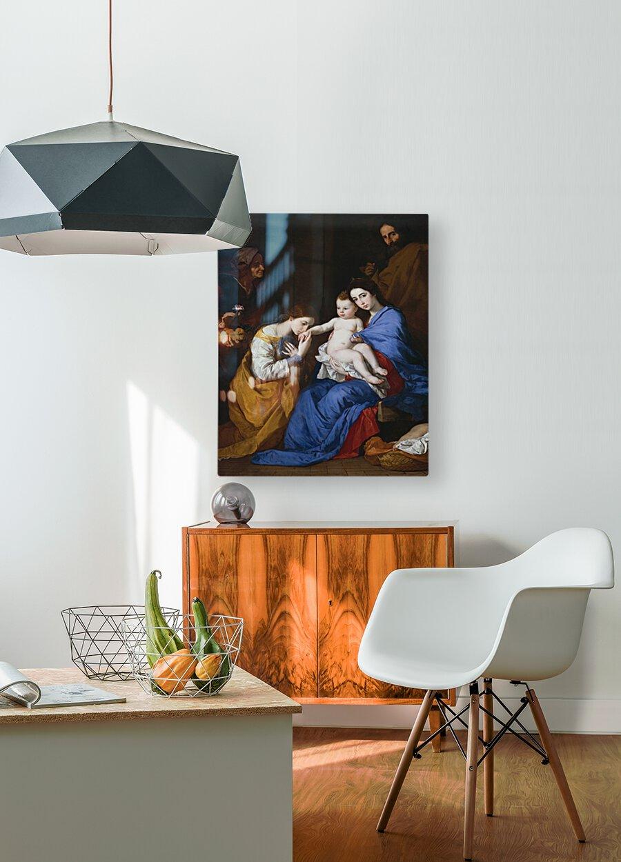 Metal Print - Holy Family with Sts. Anne and Catherine of Alexandria by Museum Art - Trinity Stores