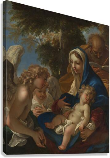 Canvas Print - Holy Family with Angels by Museum Art