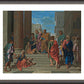 Wall Frame Espresso, Matted - Sts. Peter and John Healing Lame Man by Museum Art
