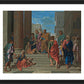 Wall Frame Black, Matted - Sts. Peter and John Healing Lame Man by Museum Art - Trinity Stores