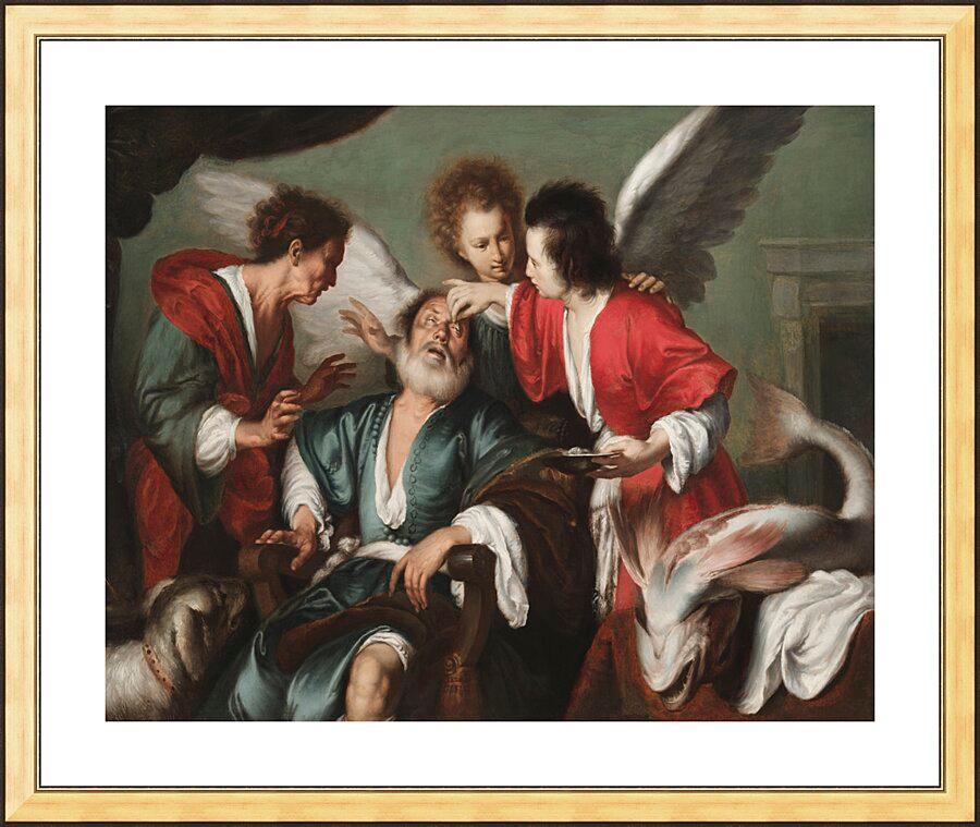 Wall Frame Gold, Matted - Healing of Tobit by Museum Art - Trinity Stores