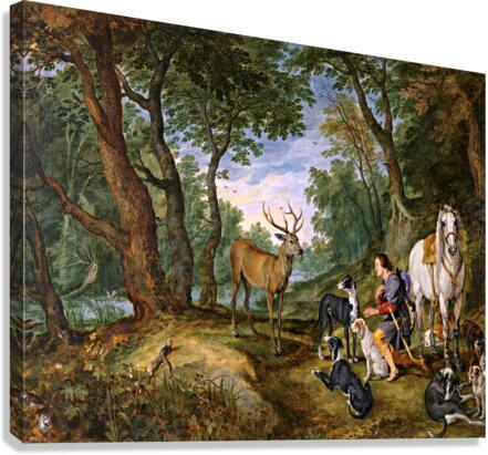 Canvas Print - Vision of St. Hubert by Museum Art