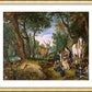 Wall Frame Gold, Matted - Vision of St. Hubert by Museum Art