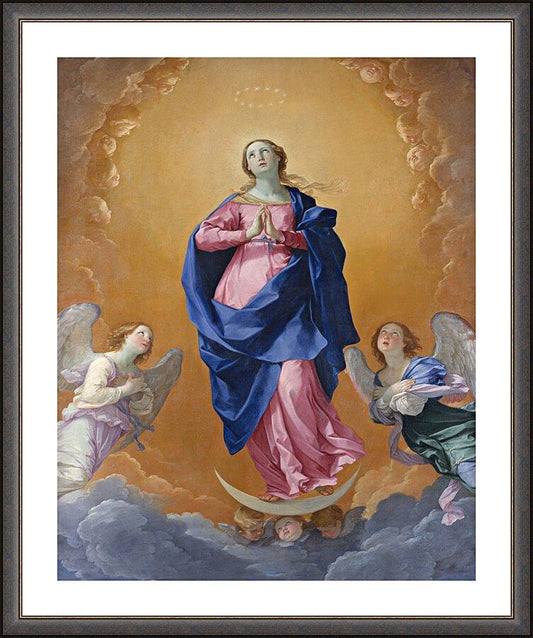 Wall Frame Espresso, Matted - Immaculate Conception by Museum Art
