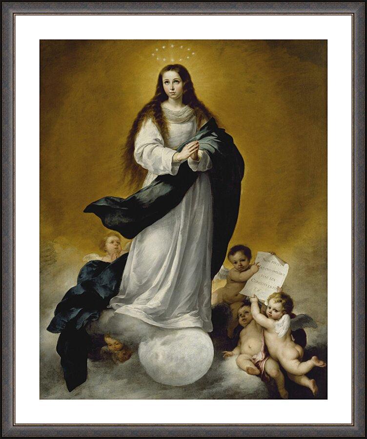 Wall Frame Espresso, Matted - Immaculate Conception by Museum Art