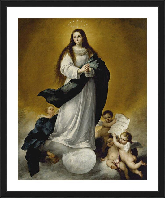 Wall Frame Black, Matted - Immaculate Conception by Museum Art