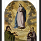 Wall Frame Black, Matted - Immaculate Conception with Sts. Joachim and Anne by Museum Art - Trinity Stores