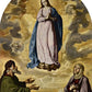 Wall Frame Espresso, Matted - Immaculate Conception with Sts. Joachim and Anne by Museum Art