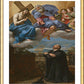 Wall Frame Gold, Matted - St. Ignatius of Loyola's Vision of Christ and God the Father at La Storta by Museum Art