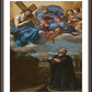 Wall Frame Espresso, Matted - St. Ignatius of Loyola's Vision of Christ and God the Father at La Storta by Museum Art