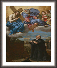 Wall Frame Espresso - St. Ignatius of Loyola's Vision of Christ and God the Father at La Storta by Museum Art