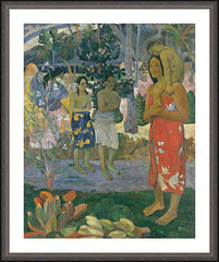 Wall Frame Espresso - Ia Orana Maria 'Hail Mary' in Tahitian by Museum Art